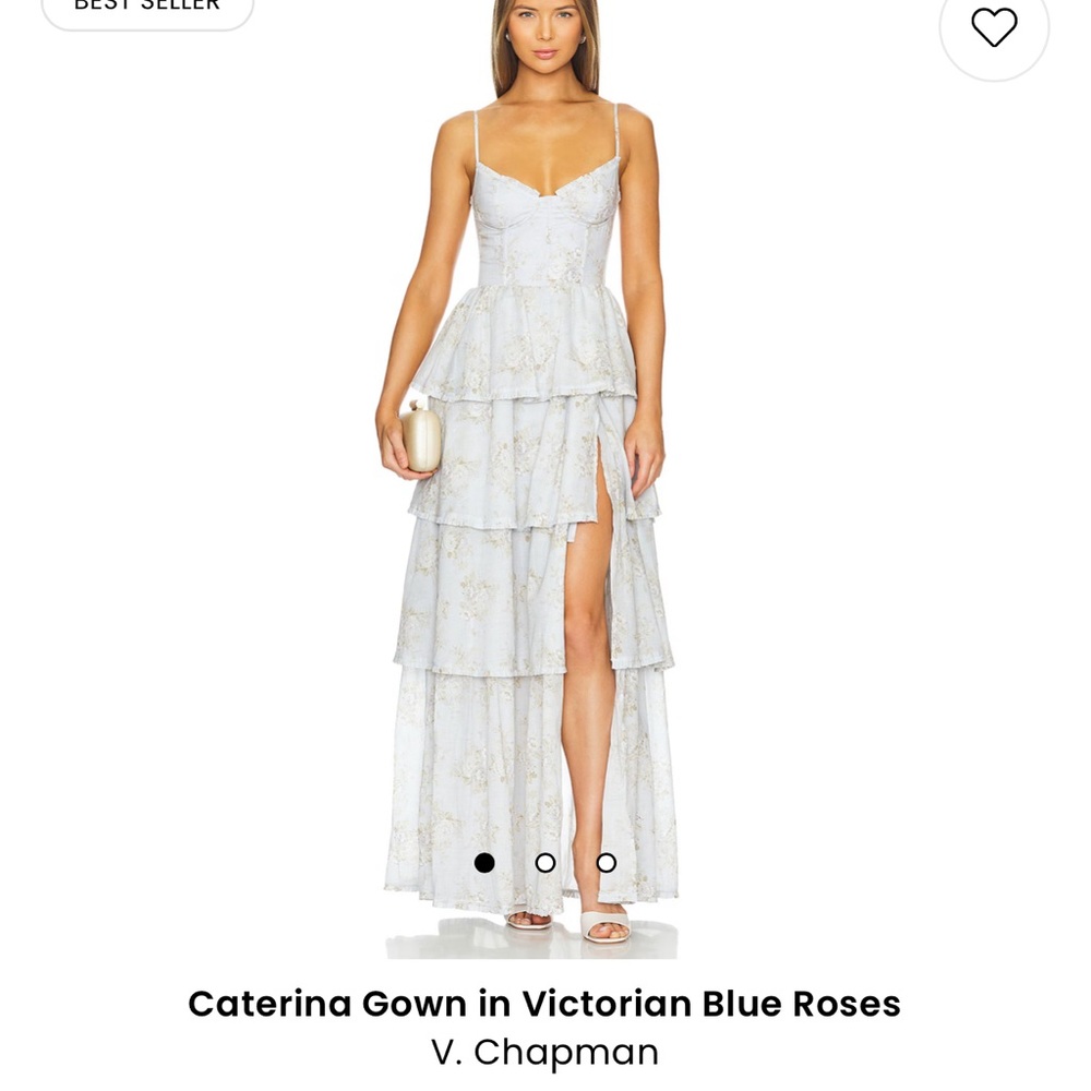 COPY - V Chapman Caterina Gown Victorian Blue Roses